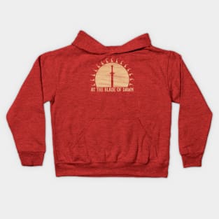 At the Blade of Dawn (Desert): Fantasy Design Kids Hoodie